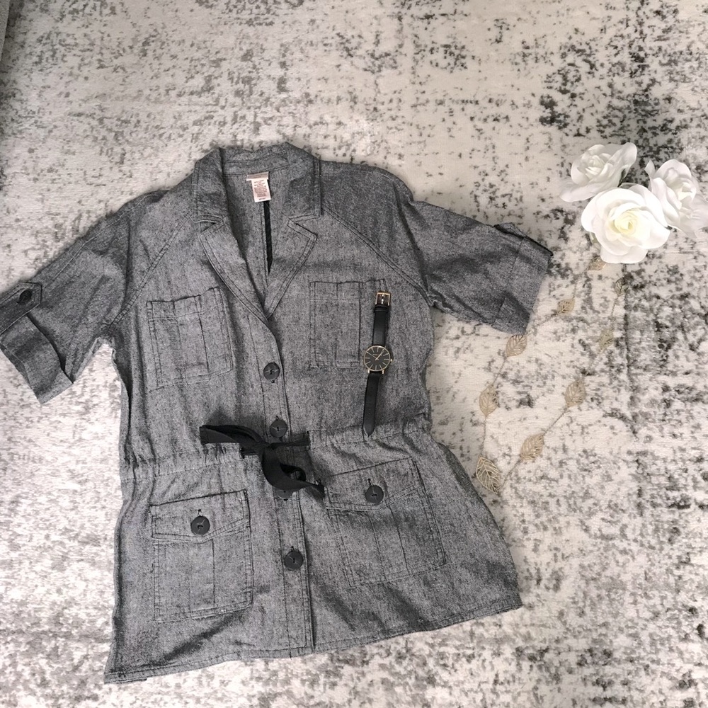 Charcoal Shirt Jacket